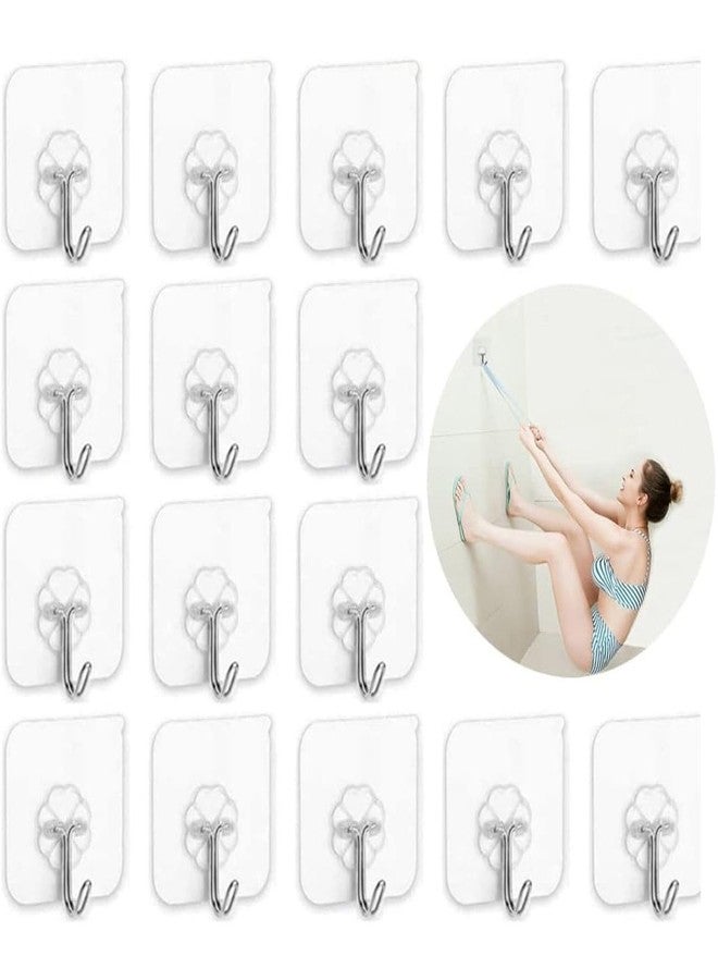 Brunchy Self Adhesive Hooks - Heavy Duty Wall Hooks for Bathroom Accessories, Home Improvement, Suction Cup Hooks - 8Kg Max Load Capacity (Flower Hook, 20) - Image 5
